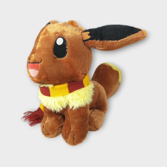 Eevee Build-a-Bear Pokemon Harry Potter Gryffindor Scarf 11in Plush - Picture 3 of 10